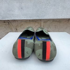 Rothy's Green and Blue Camouflage Flats